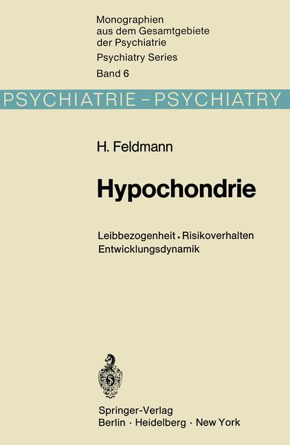 Książka Hypochondrie H. Feldmann