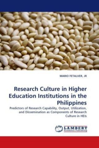 Book Research Culture in Higher Education Institutions in the Philippines Mario Fetalver