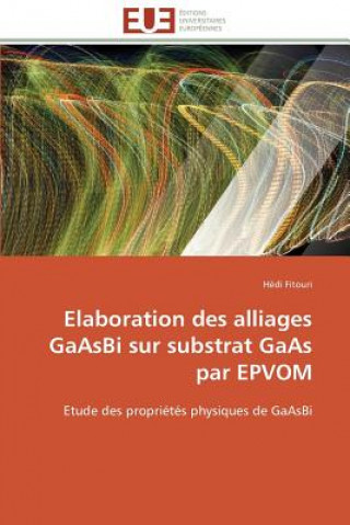 Carte Elaboration Des Alliages Gaasbi Sur Substrat GAAS Par Epvom Hédi Fitouri