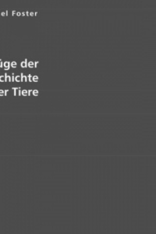 Könyv Grundzüge der Entwicklungsgeschichte der Tiere Michael Foster