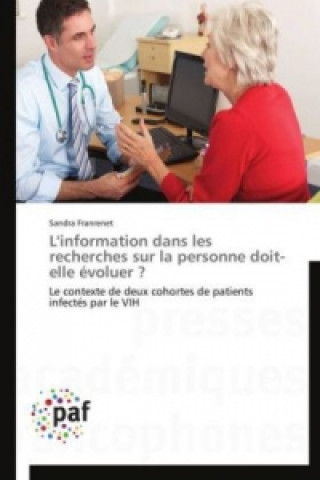 Book L'information dans les recherches sur la personne doit-elle évoluer ? Sandra Franrenet