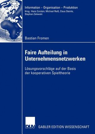 Kniha Faire Aufteilung in Unternehmensnetzwerken Bastian Fromen