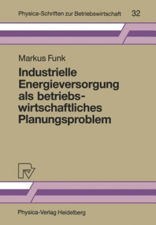 Książka Industrielle Energieversorgung als Betriebswirtschaftliches Planungsproblem Markus Funk