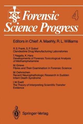 Book Forensic Science Progress 