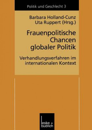 Livre Frauenpolitische Chancen Globaler Politik Barbara Holland-Cunz