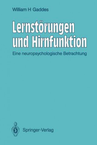 Kniha Lernstörungen und Hirnfunktion William H. Gaddes