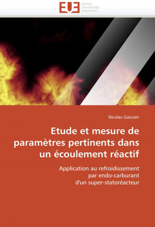 Kniha Etude et mesure de parametres pertinents dans un ecoulement reactif Nicolas Gascoin