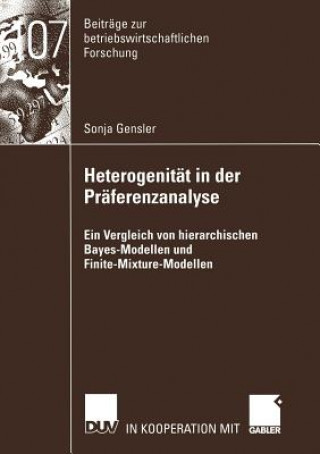 Βιβλίο Heterogenitat in der Praferenzanalyse Sonja Gensler