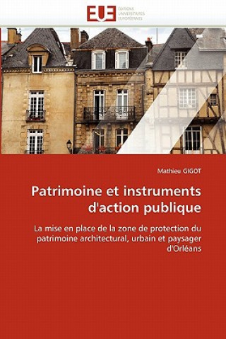 Kniha Patrimoine Et Instruments d''action Publique Mathieu Gigot