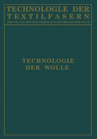 Knjiga Technologie Der Wolle H. Glafey
