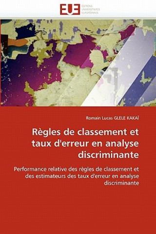 Carte Regles de classement et taux d'erreur en analyse discriminante Kakai-R