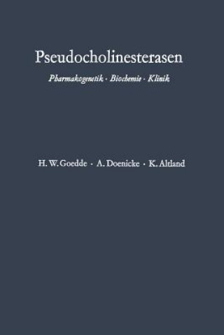 Buch Pseudocholinesterasen Heinz W. Goedde