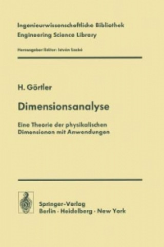 Kniha Dimensionsanalyse H. Görtler
