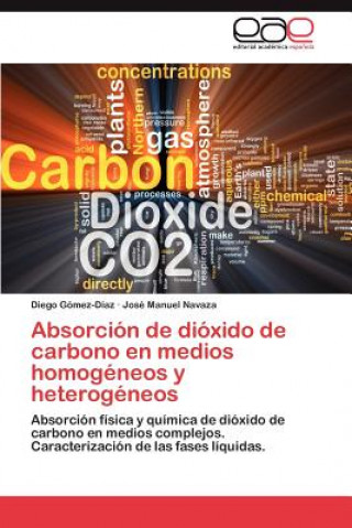 Knjiga Absorcion de dioxido de carbono en medios homogeneos y heterogeneos Diego Gómez-Díaz