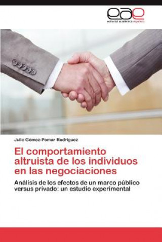 Livre comportamiento altruista de los individuos en las negociaciones Julio Gómez-Pomar Rodríguez