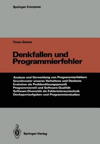 Livre Denkfallen Und Programmierfehler Timm Grams