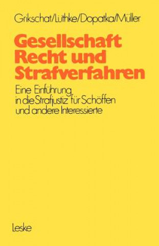 Könyv Gesellschaft, Recht und Strafverfahren Winfried Grikschat