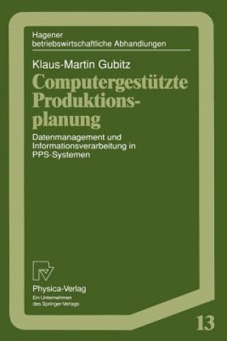 Carte Computergestutzte Produktionsplanung Klaus-Martin Gubitz