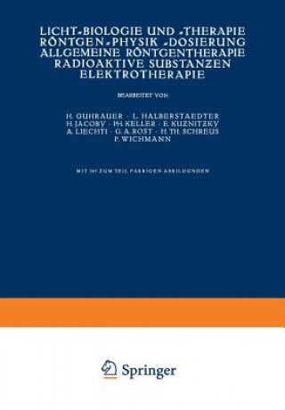 Carte Licht-Biologie Und -Therapie Roentgen-Physik -Dosierung Allgemeine Roentgentherapie Radioaktive Substan&#438;en Elektrotherapie NA Guhrauer
