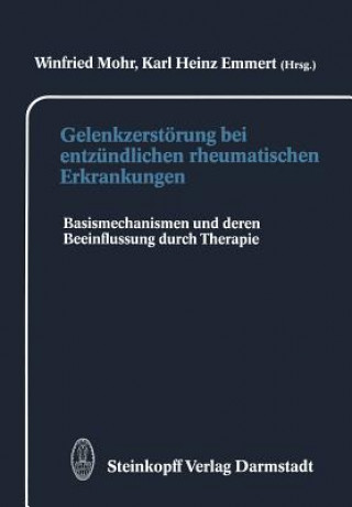 Könyv Gelenkzerstorung Bei Entzundlichen Rheumatischen Erkrankungen W. Mohr