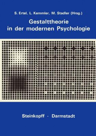 Książka Gestalttheorie in der Modernen Psychologie S. Ertel