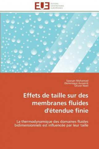Könyv Effets de Taille Sur Des Membranes Fluides d' tendue Finie Sawsan Mohamad