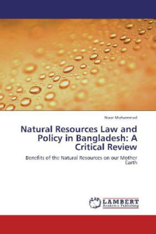 Książka Natural Resources Law and Policy in Bangladesh Noor Mohammad