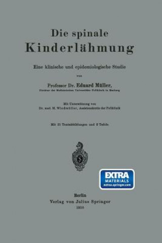 Kniha Die Spinale Kinderl hmung Eduard Müller