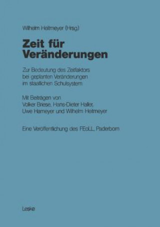 Buch Zeit Fur Veranderungen Wilhelm Heitmeyer