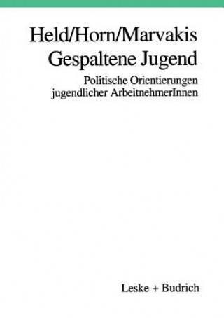 Kniha Gespaltenglishe Jugenglishd Josef Held