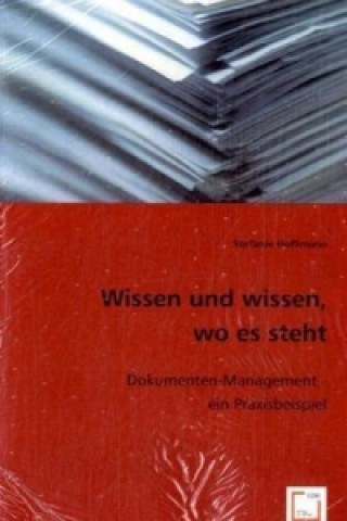 Kniha Wissen und wissen, wo es steht Stefanie Hoffmann