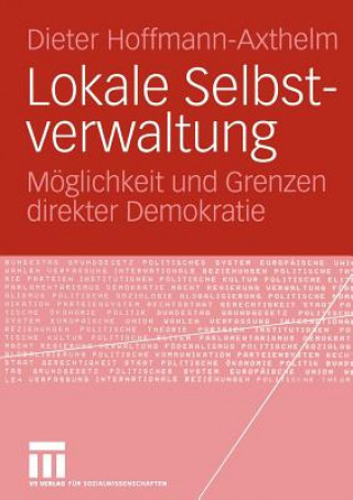 Kniha Lokale Selbstverwaltung Dieter Hoffmann-Axthelm
