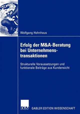 Carte Erfolg der M&A-Beratung bei Unternehmenstransaktionen Wolfgang Hohnhaus