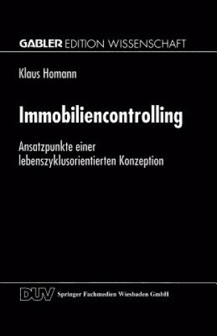 Knjiga Immobiliencontrolling Klaus Homann