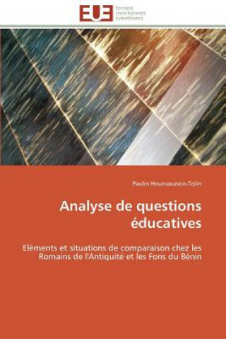 Kniha Analyse de Questions  ducatives Paulin Hounsounon-Tolin