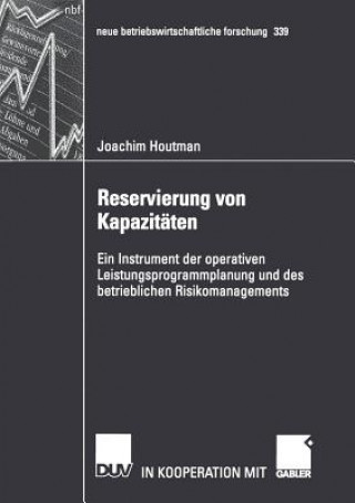 Book Reservierung von Kapazitaten Joachim Houtman