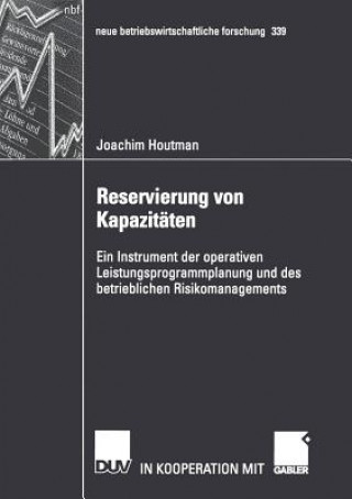 Kniha Reservierung von Kapazitaten Joachim Houtman