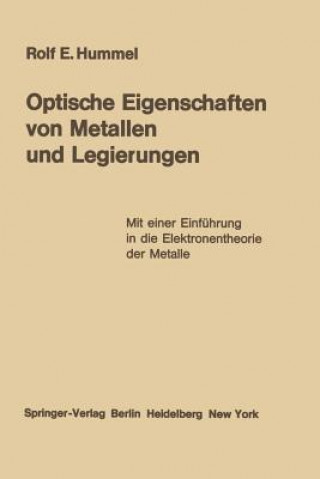 Kniha Optische Eigenschaften von Metallen und Legierungen Rolf E. Hummel