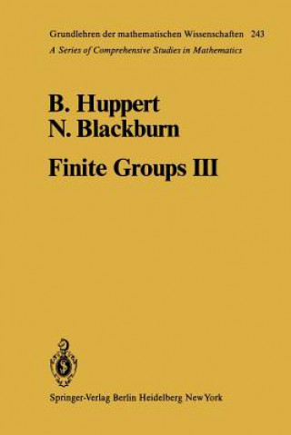 Könyv Finite Groups III B. Huppert