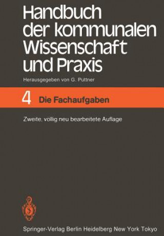 Libro Handbuch der Kommunalen Wissenschaft und Praxis Günter Püttner