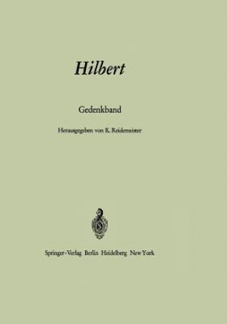 Knjiga Hilbert Kurt V. Reidemeister