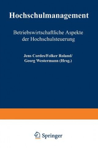 Libro Hochschulmanagement Jens Cordes