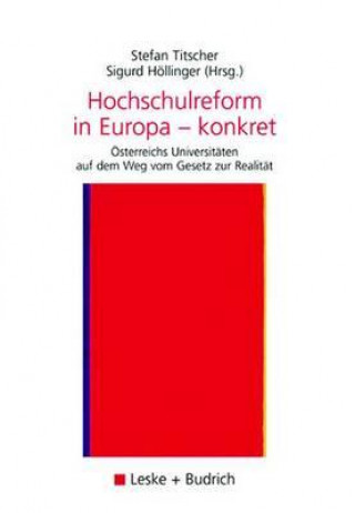 Книга Hochschulreform in Europa -- Konkret Sigurd Höllinger