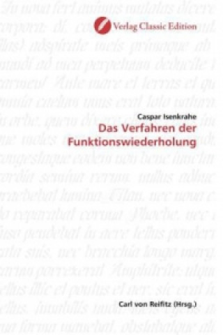 Könyv Das Verfahren der Funktionswiederholung Caspar Isenkrahe