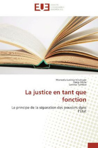 Carte La justice en tant que fonction Manuela Lavinia Istratoaie