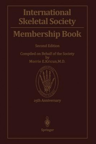 Carte International Skeletal Society Membership Book Morrie E. Kricun