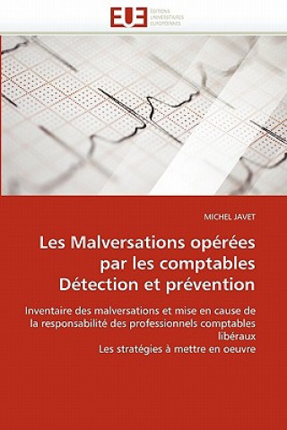 Carte Les Malversations Op r es Par Les Comptables D tection Et Pr vention Michel Javet
