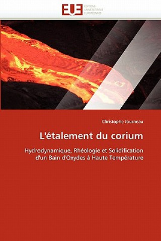 Książka L'etalement du corium Christophe Journeau