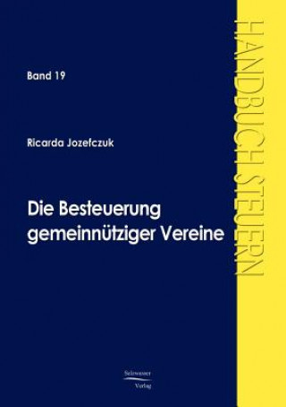 Buch Besteuerung gemeinnutziger Vereine Ricarda Jozefczuk