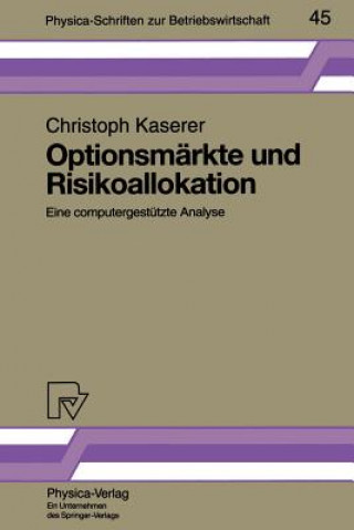 Carte Optionsmarkte Und Risikoallokation Christoph Kaserer